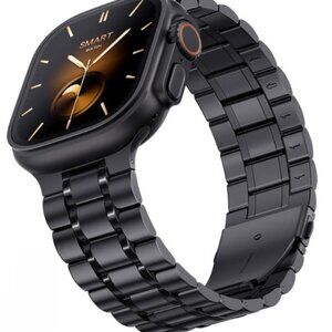 Apple Watch Bands 49, 46, 45, 44, 42, 41, 40, & 38mm, Stainless Steel - Classy!!